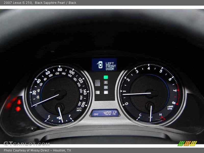 Black Sapphire Pearl / Black 2007 Lexus IS 250