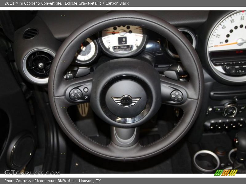 Eclipse Gray Metallic / Carbon Black 2011 Mini Cooper S Convertible