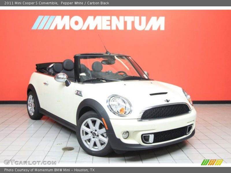 Pepper White / Carbon Black 2011 Mini Cooper S Convertible