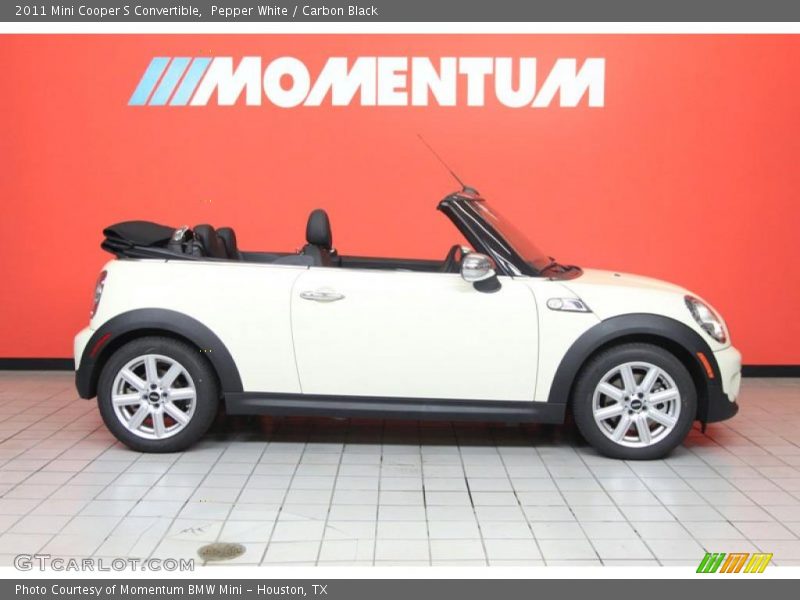 Pepper White / Carbon Black 2011 Mini Cooper S Convertible