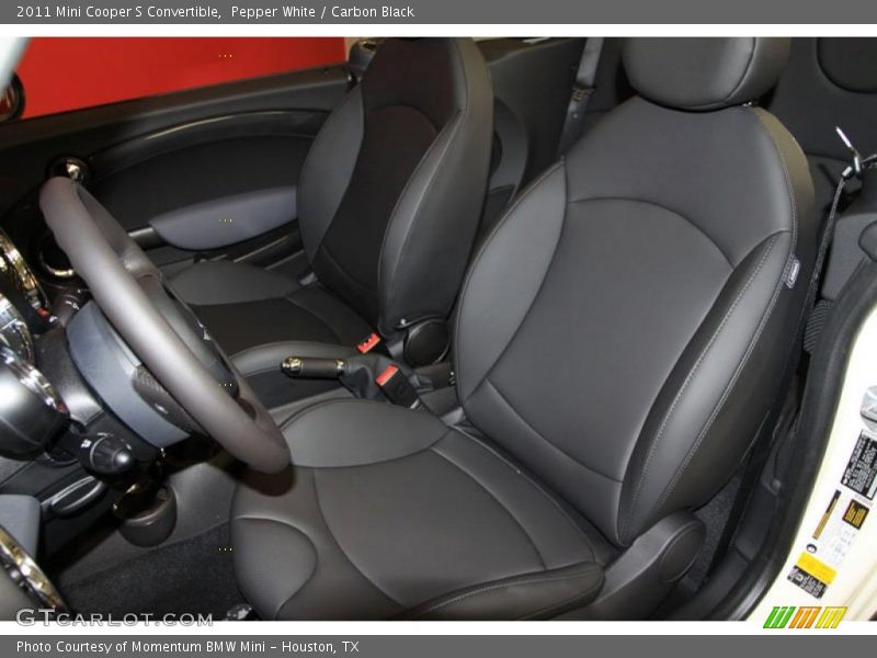 Pepper White / Carbon Black 2011 Mini Cooper S Convertible