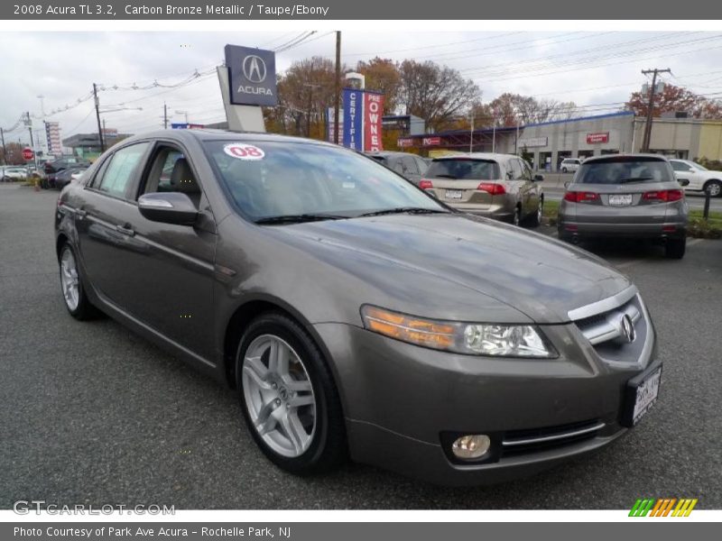 Carbon Bronze Metallic / Taupe/Ebony 2008 Acura TL 3.2