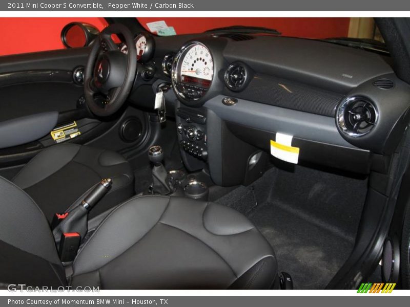 Pepper White / Carbon Black 2011 Mini Cooper S Convertible