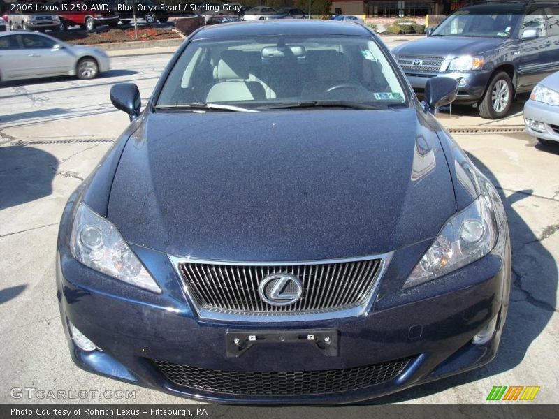 Blue Onyx Pearl / Sterling Gray 2006 Lexus IS 250 AWD