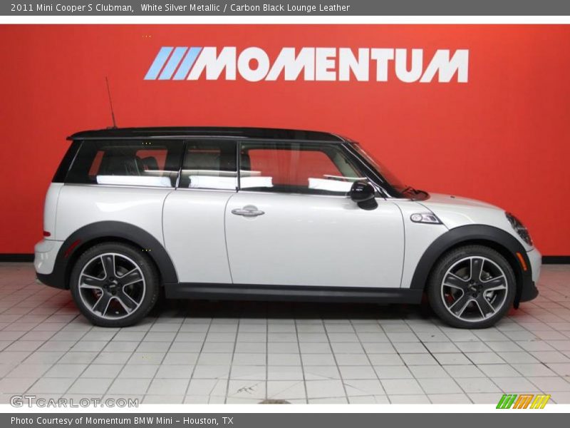 White Silver Metallic / Carbon Black Lounge Leather 2011 Mini Cooper S Clubman