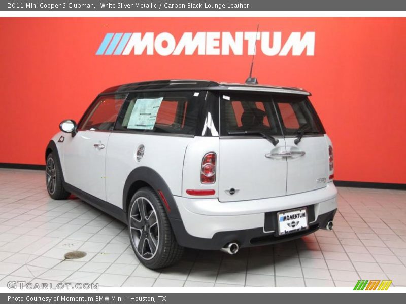 White Silver Metallic / Carbon Black Lounge Leather 2011 Mini Cooper S Clubman