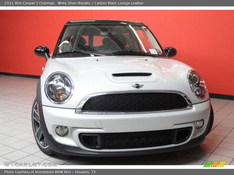 White Silver Metallic / Carbon Black Lounge Leather 2011 Mini Cooper S Clubman