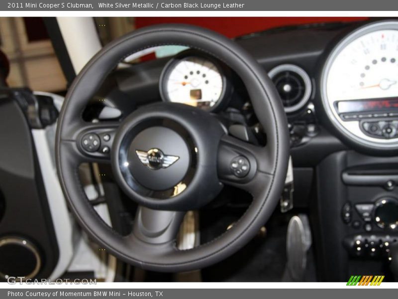 White Silver Metallic / Carbon Black Lounge Leather 2011 Mini Cooper S Clubman