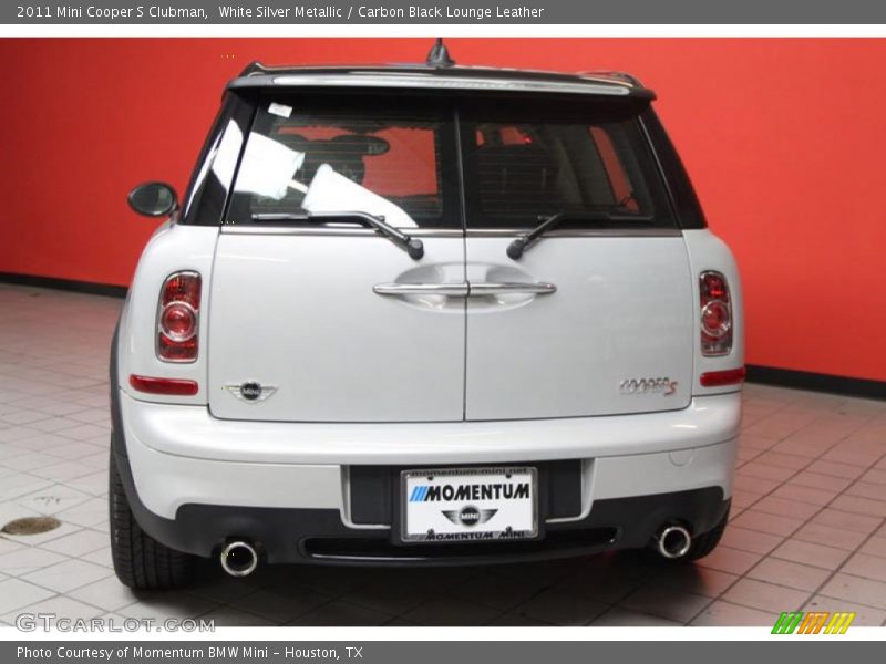White Silver Metallic / Carbon Black Lounge Leather 2011 Mini Cooper S Clubman