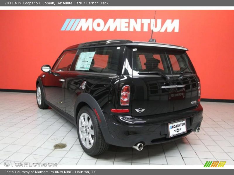 Absolute Black / Carbon Black 2011 Mini Cooper S Clubman