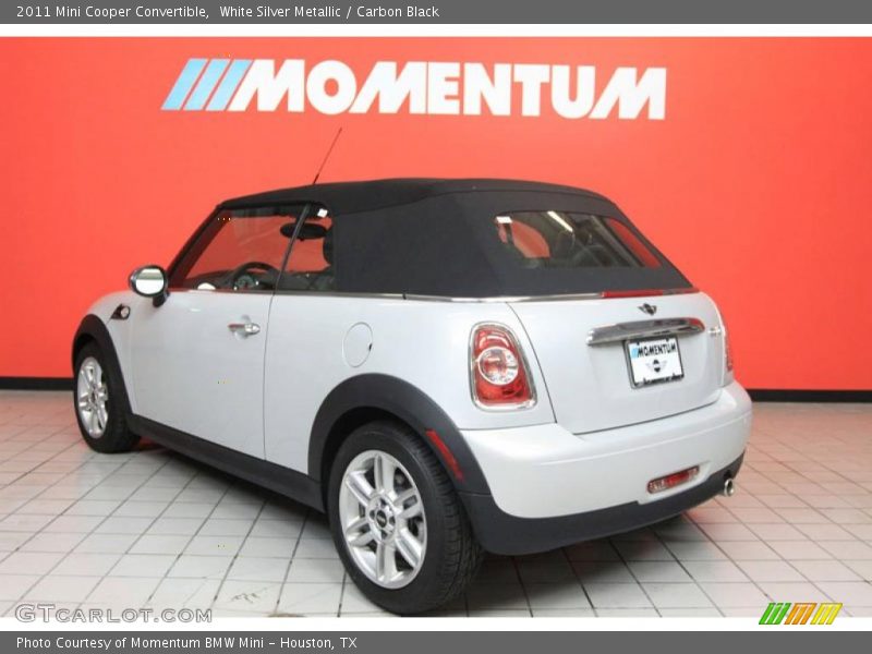 White Silver Metallic / Carbon Black 2011 Mini Cooper Convertible