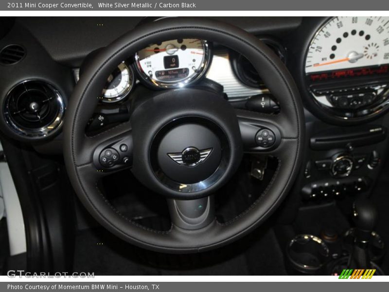 White Silver Metallic / Carbon Black 2011 Mini Cooper Convertible