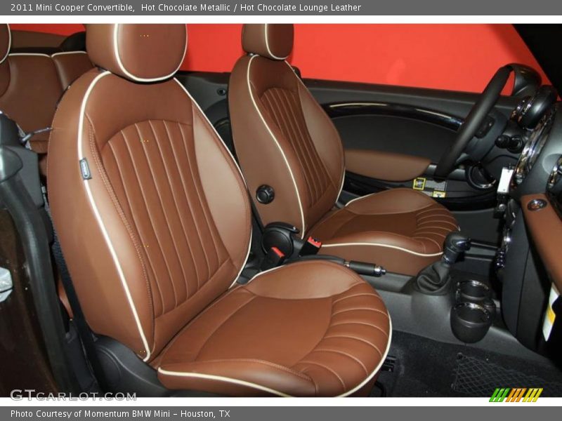  2011 Cooper Convertible Hot Chocolate Lounge Leather Interior
