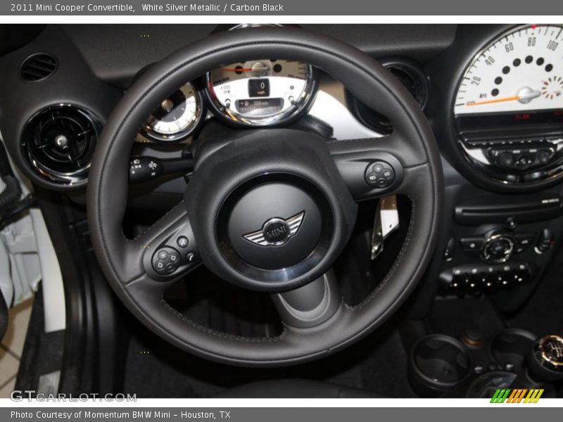 White Silver Metallic / Carbon Black 2011 Mini Cooper Convertible