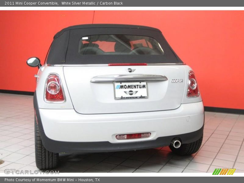 White Silver Metallic / Carbon Black 2011 Mini Cooper Convertible