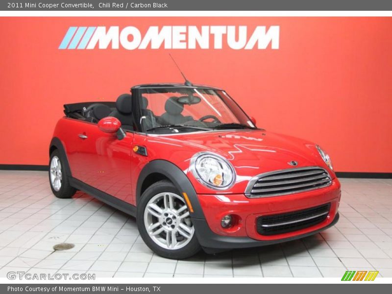 Chili Red / Carbon Black 2011 Mini Cooper Convertible