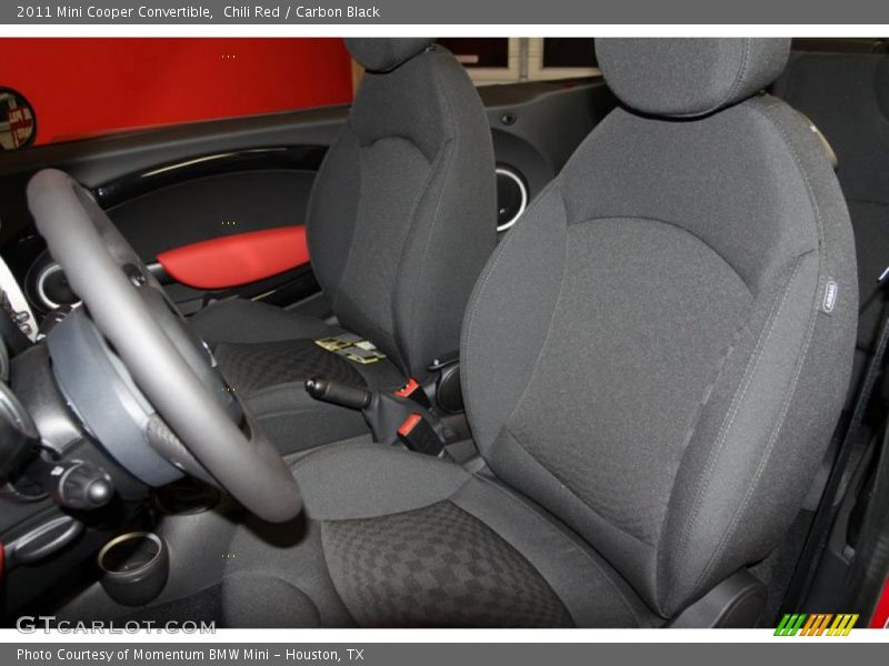  2011 Cooper Convertible Carbon Black Interior