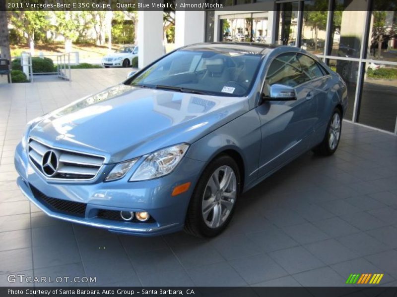 Quartz Blue Metallic / Almond/Mocha 2011 Mercedes-Benz E 350 Coupe
