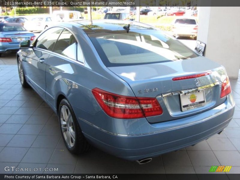 Quartz Blue Metallic / Almond/Mocha 2011 Mercedes-Benz E 350 Coupe