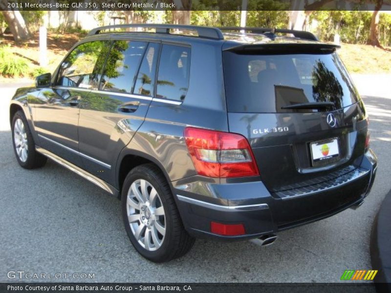 Steel Grey Metallic / Black 2011 Mercedes-Benz GLK 350