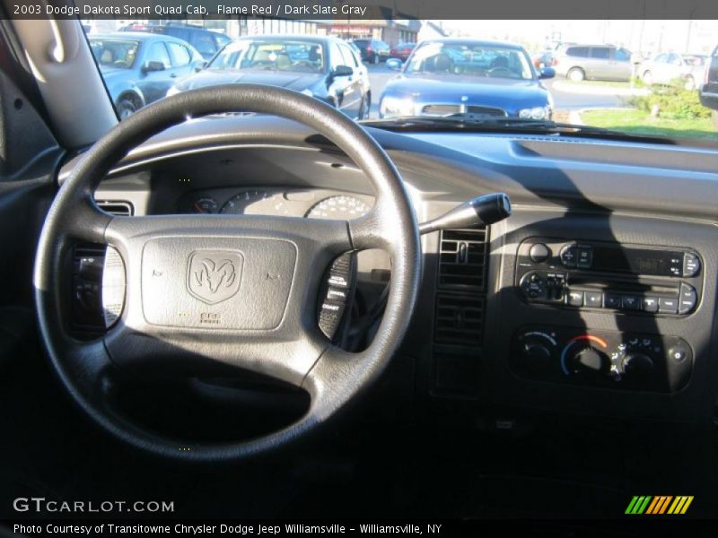 Flame Red / Dark Slate Gray 2003 Dodge Dakota Sport Quad Cab