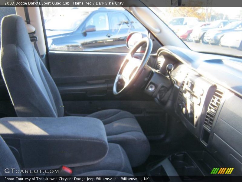 Flame Red / Dark Slate Gray 2003 Dodge Dakota Sport Quad Cab