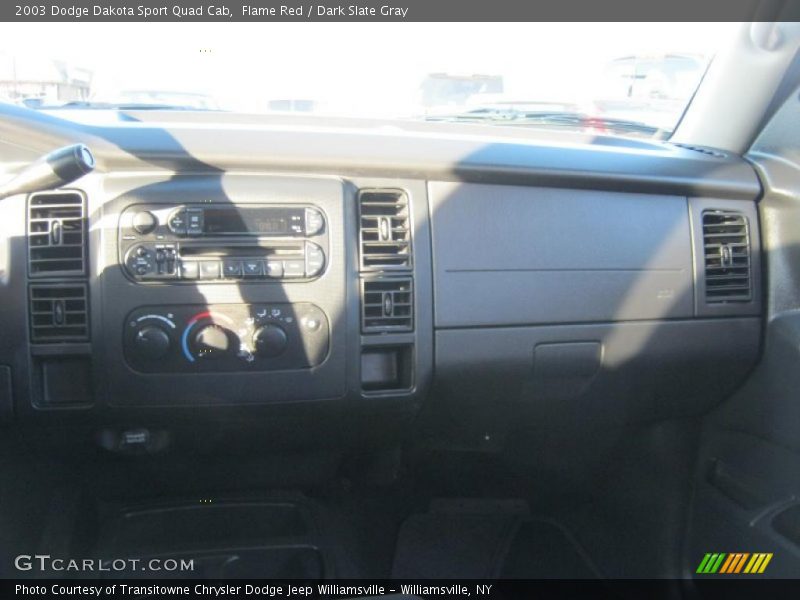 Flame Red / Dark Slate Gray 2003 Dodge Dakota Sport Quad Cab