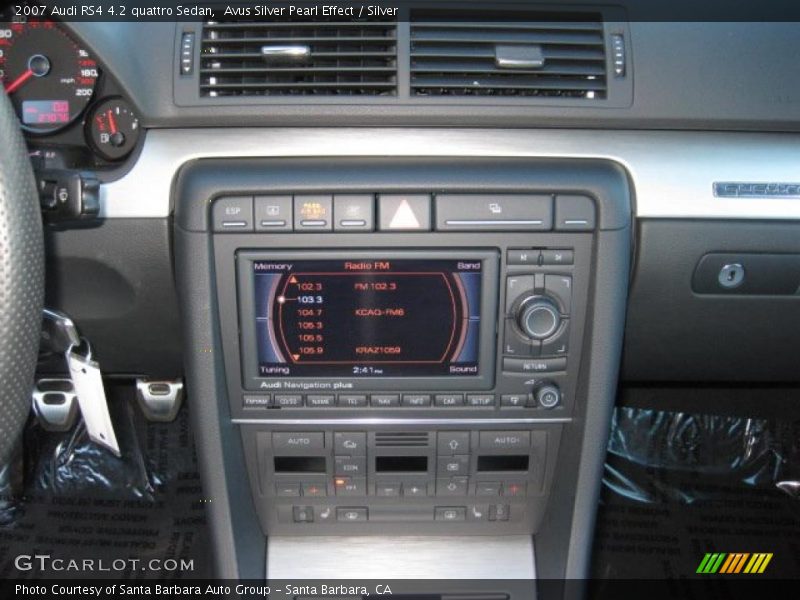 Controls of 2007 RS4 4.2 quattro Sedan