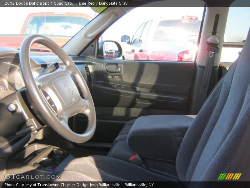 Flame Red / Dark Slate Gray 2003 Dodge Dakota Sport Quad Cab
