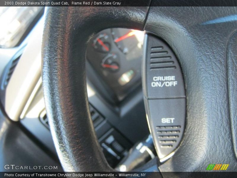 Flame Red / Dark Slate Gray 2003 Dodge Dakota Sport Quad Cab