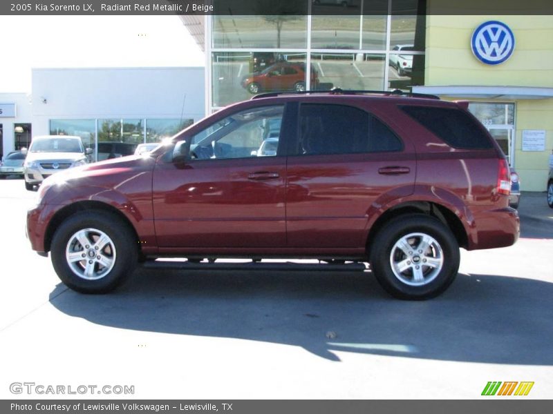 Radiant Red Metallic / Beige 2005 Kia Sorento LX