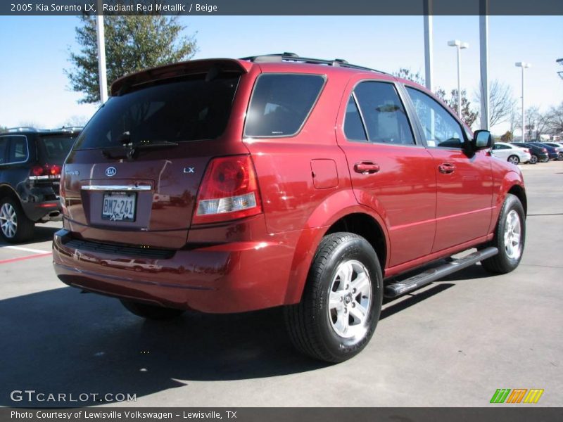 Radiant Red Metallic / Beige 2005 Kia Sorento LX