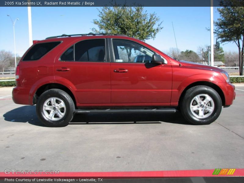 Radiant Red Metallic / Beige 2005 Kia Sorento LX