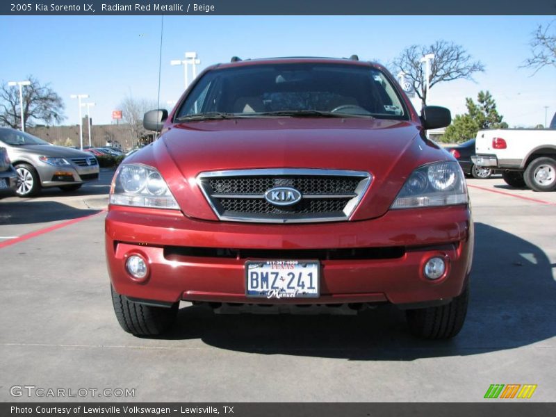 Radiant Red Metallic / Beige 2005 Kia Sorento LX
