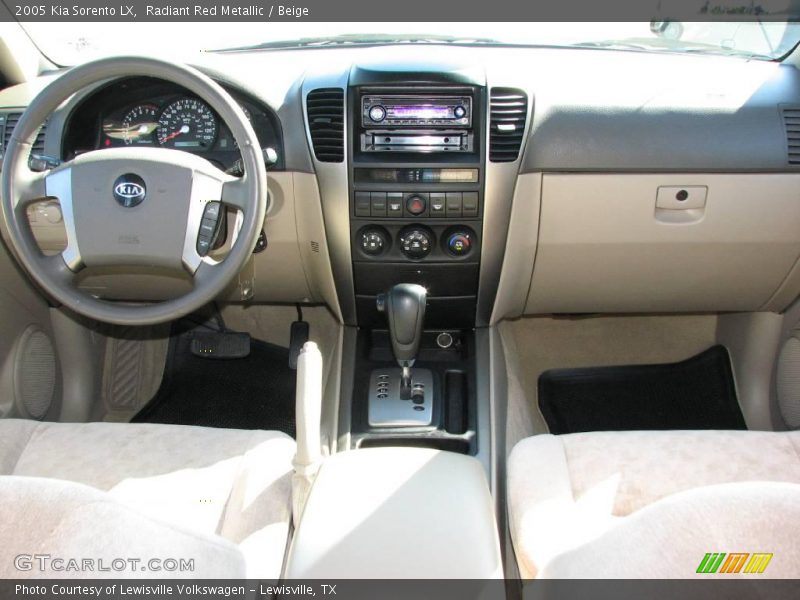 Radiant Red Metallic / Beige 2005 Kia Sorento LX