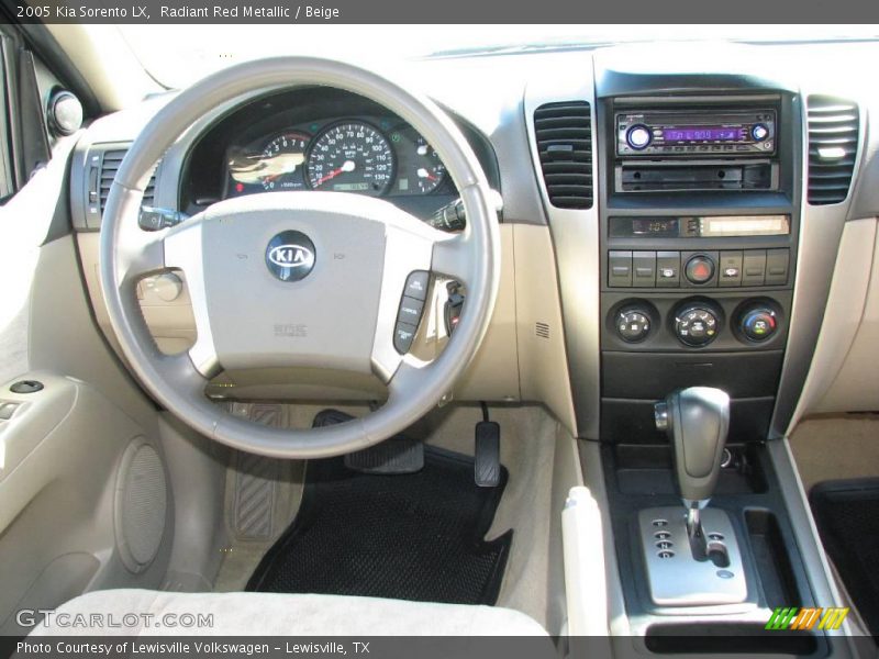 Radiant Red Metallic / Beige 2005 Kia Sorento LX