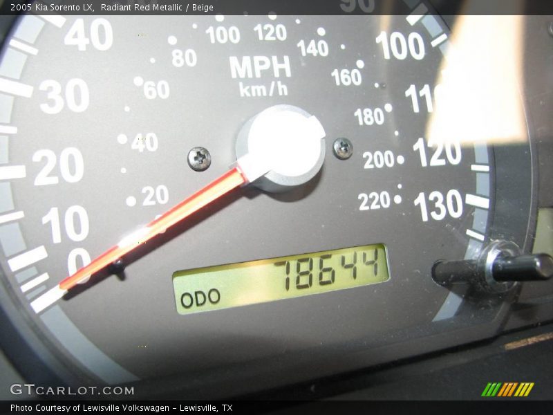 Radiant Red Metallic / Beige 2005 Kia Sorento LX