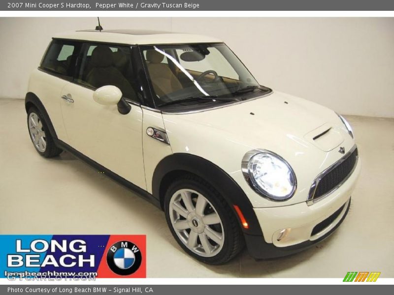 Pepper White / Gravity Tuscan Beige 2007 Mini Cooper S Hardtop