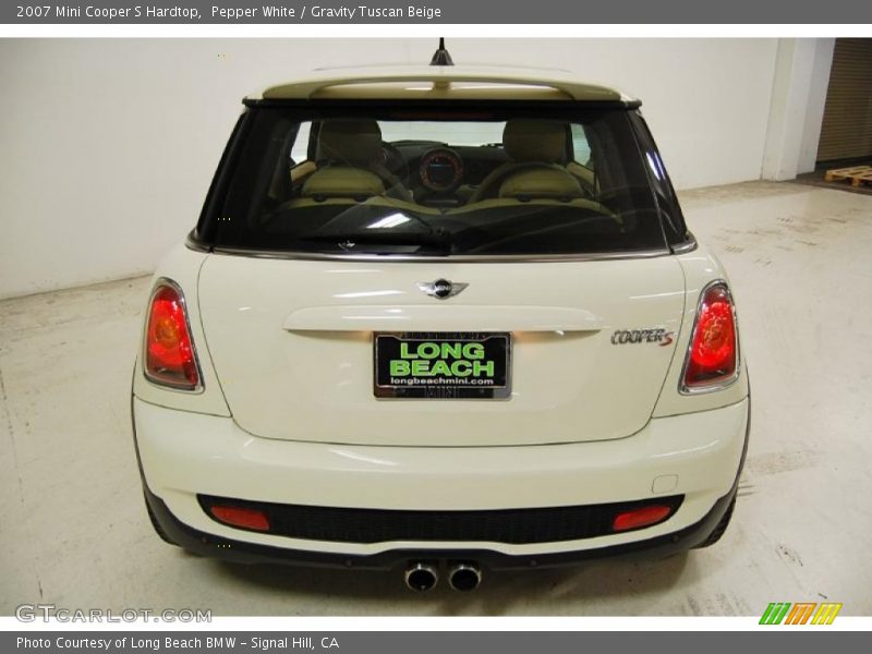 Pepper White / Gravity Tuscan Beige 2007 Mini Cooper S Hardtop