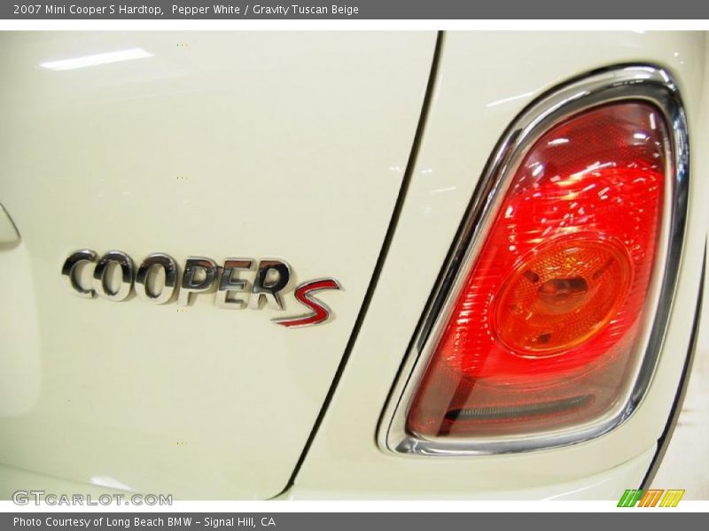 Pepper White / Gravity Tuscan Beige 2007 Mini Cooper S Hardtop