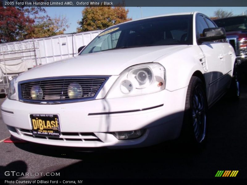 Oxford White / Black 2005 Ford Five Hundred Limited AWD