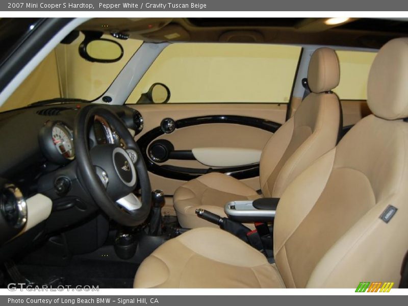 Pepper White / Gravity Tuscan Beige 2007 Mini Cooper S Hardtop