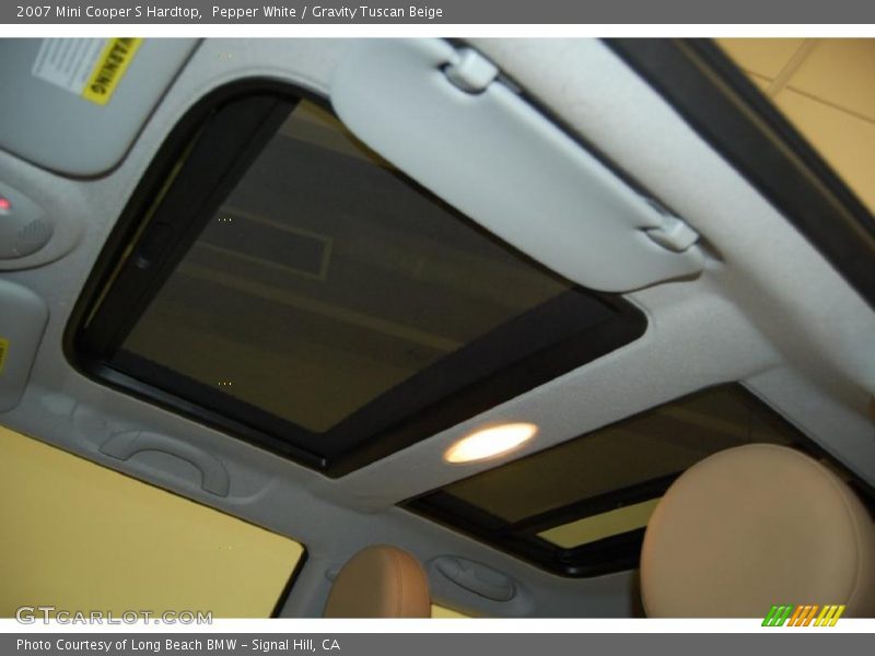 Pepper White / Gravity Tuscan Beige 2007 Mini Cooper S Hardtop