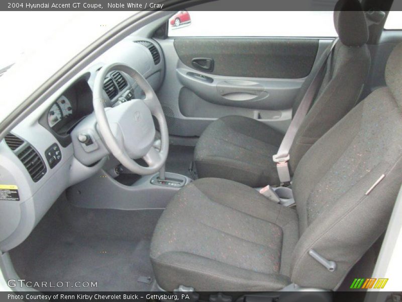  2004 Accent GT Coupe Gray Interior