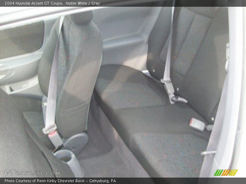 Noble White / Gray 2004 Hyundai Accent GT Coupe