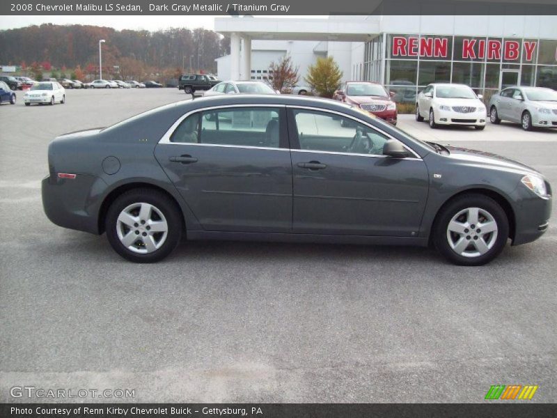 Dark Gray Metallic / Titanium Gray 2008 Chevrolet Malibu LS Sedan