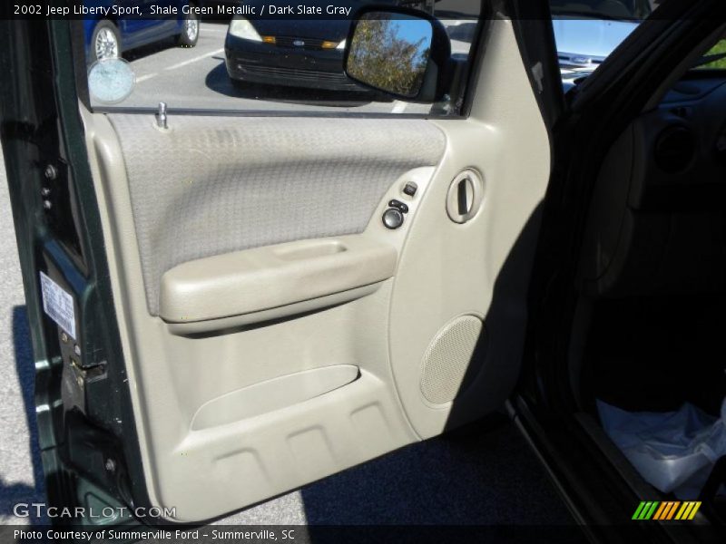 Shale Green Metallic / Dark Slate Gray 2002 Jeep Liberty Sport