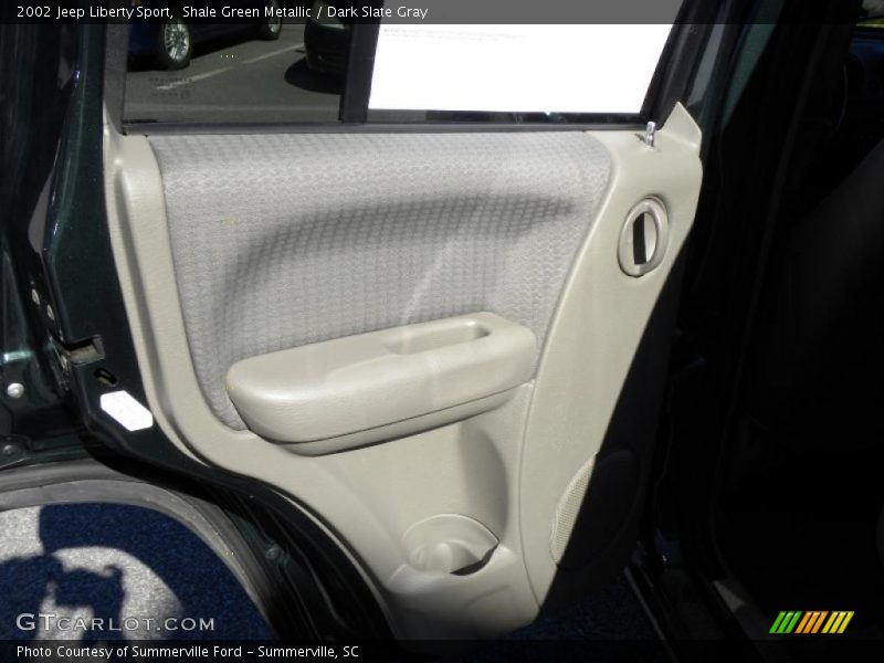Shale Green Metallic / Dark Slate Gray 2002 Jeep Liberty Sport
