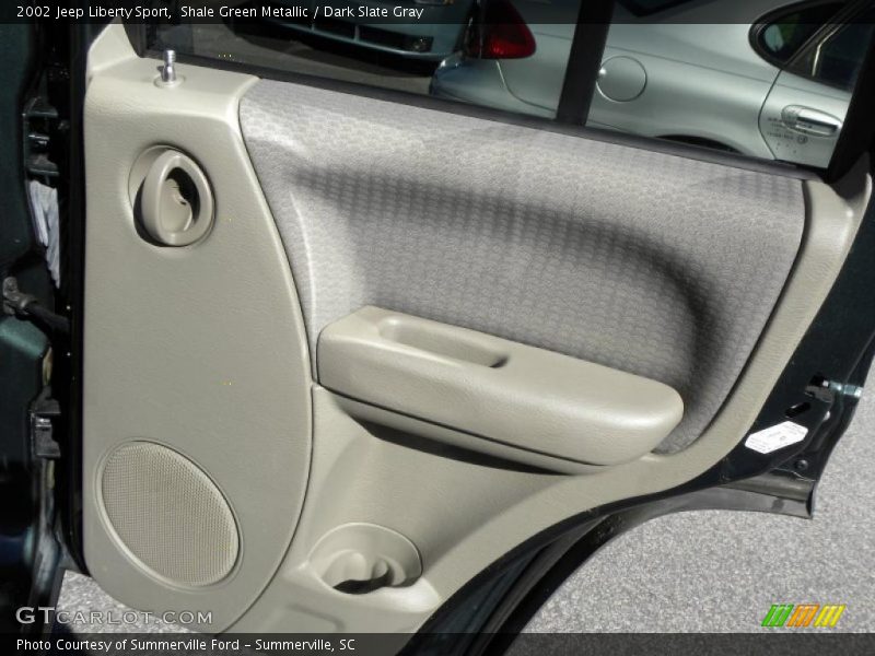 Shale Green Metallic / Dark Slate Gray 2002 Jeep Liberty Sport