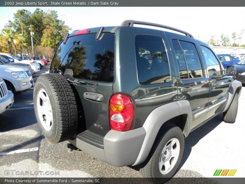 Shale Green Metallic / Dark Slate Gray 2002 Jeep Liberty Sport